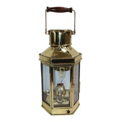 Vintage Holder Stroud Brass Boat Lantern