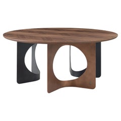 Hole Round Canaletto Wood Dining Table by Modesign
