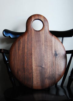 Hole Slab Round Walnut Charcuterie Board