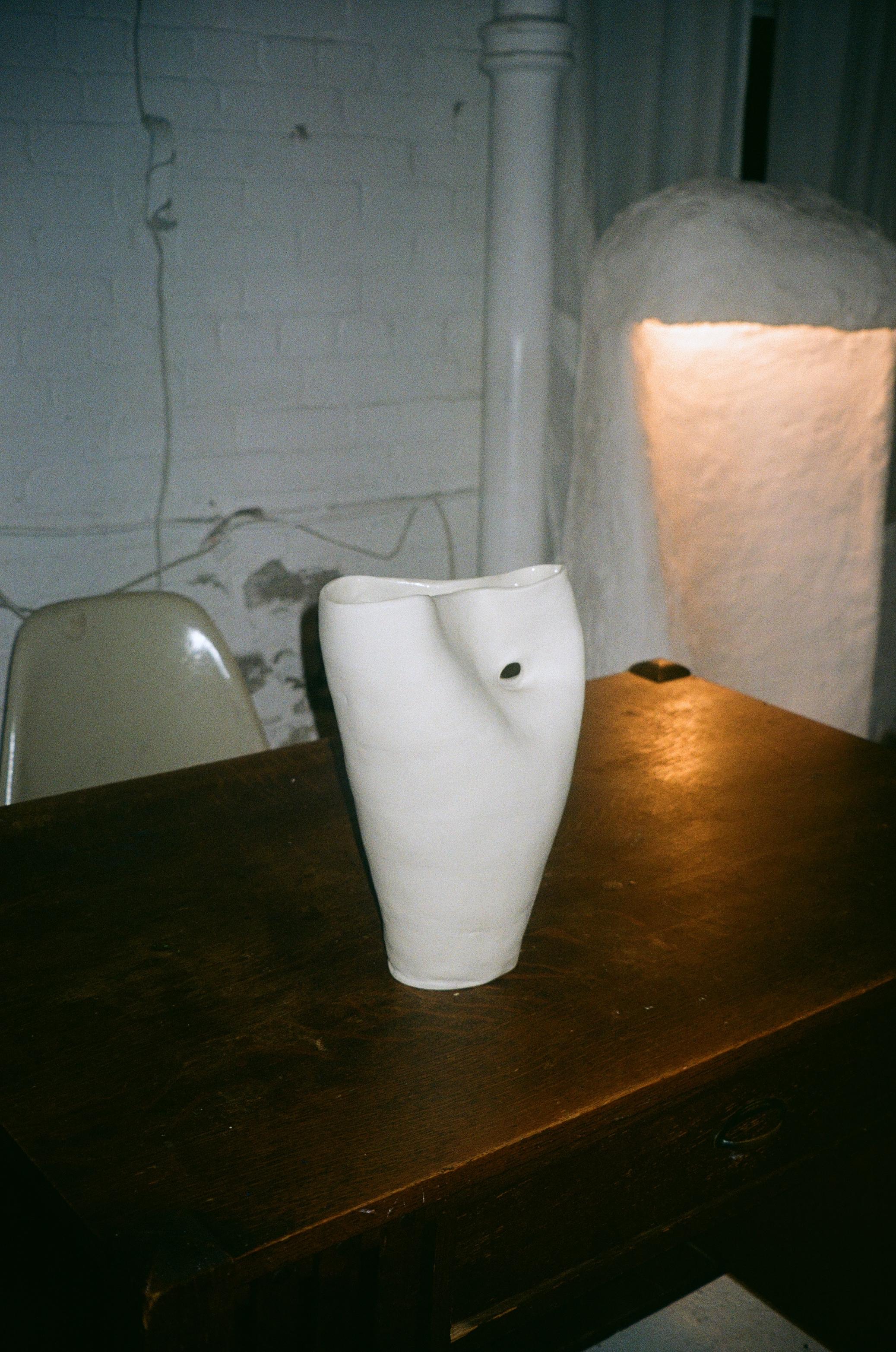 Canadian Hole Vase by Solem Ceramics For Sale