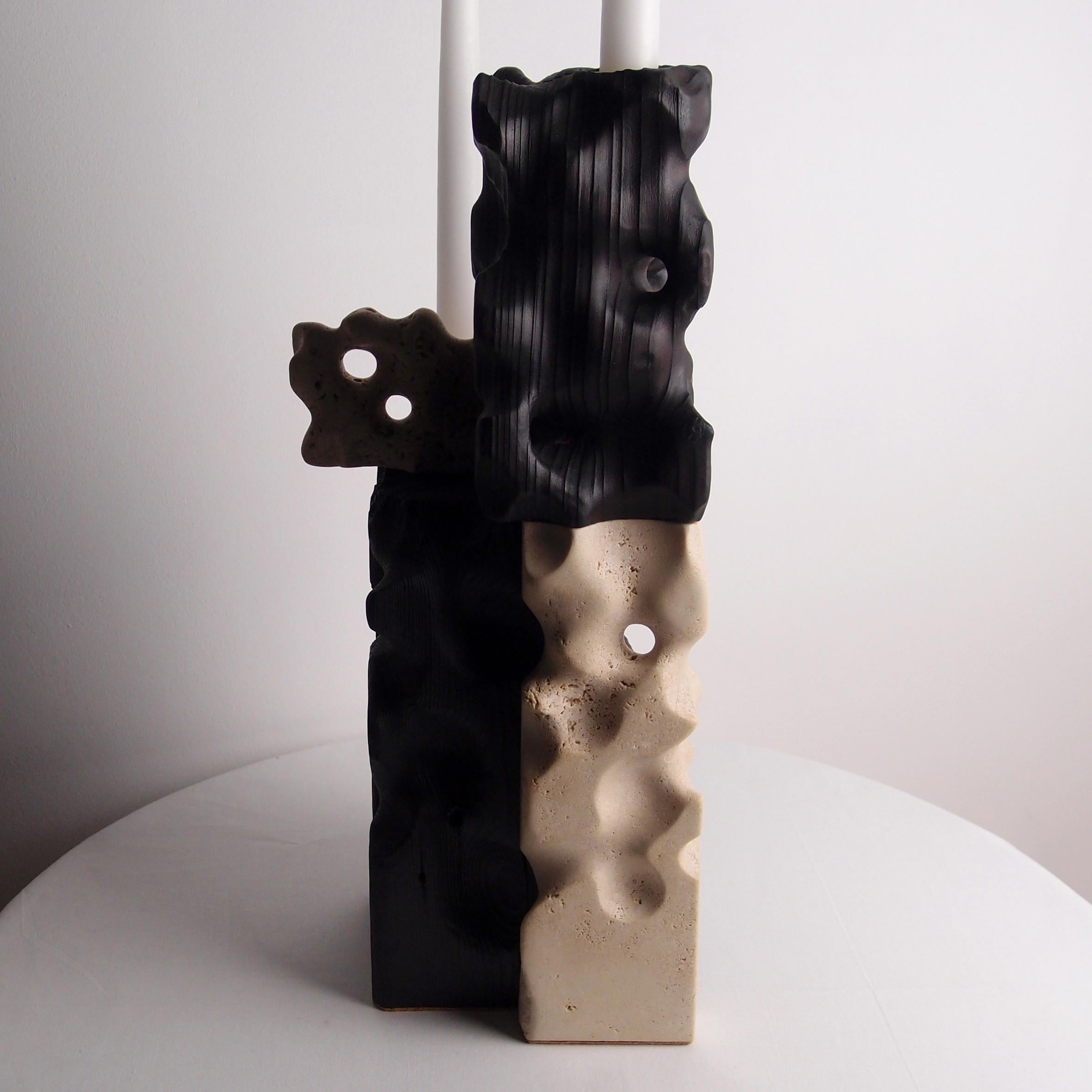 Other Holey Tower Candleholder by Gabor Gobi For Sale