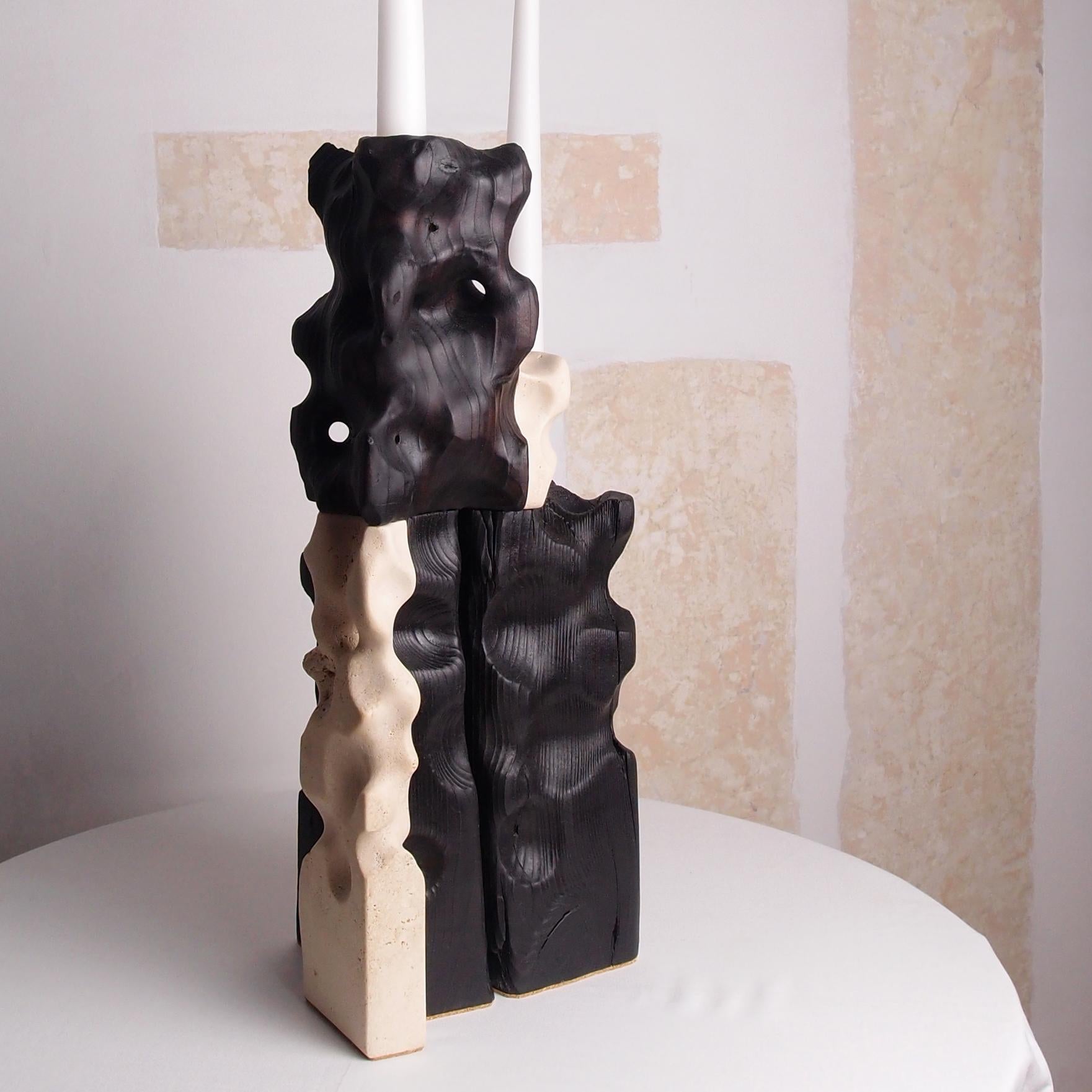 Holey Tower Candleholder by Gabor Gobi In New Condition For Sale In Geneve, CH