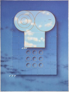 Morgenglocke, Magritte-ähnlicher surrealer Druck von Backstrom alias Beck o Jung