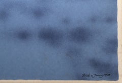 Morning Eye, Magritte-like Surrealist Lithograph with Collage by Beck & Jung