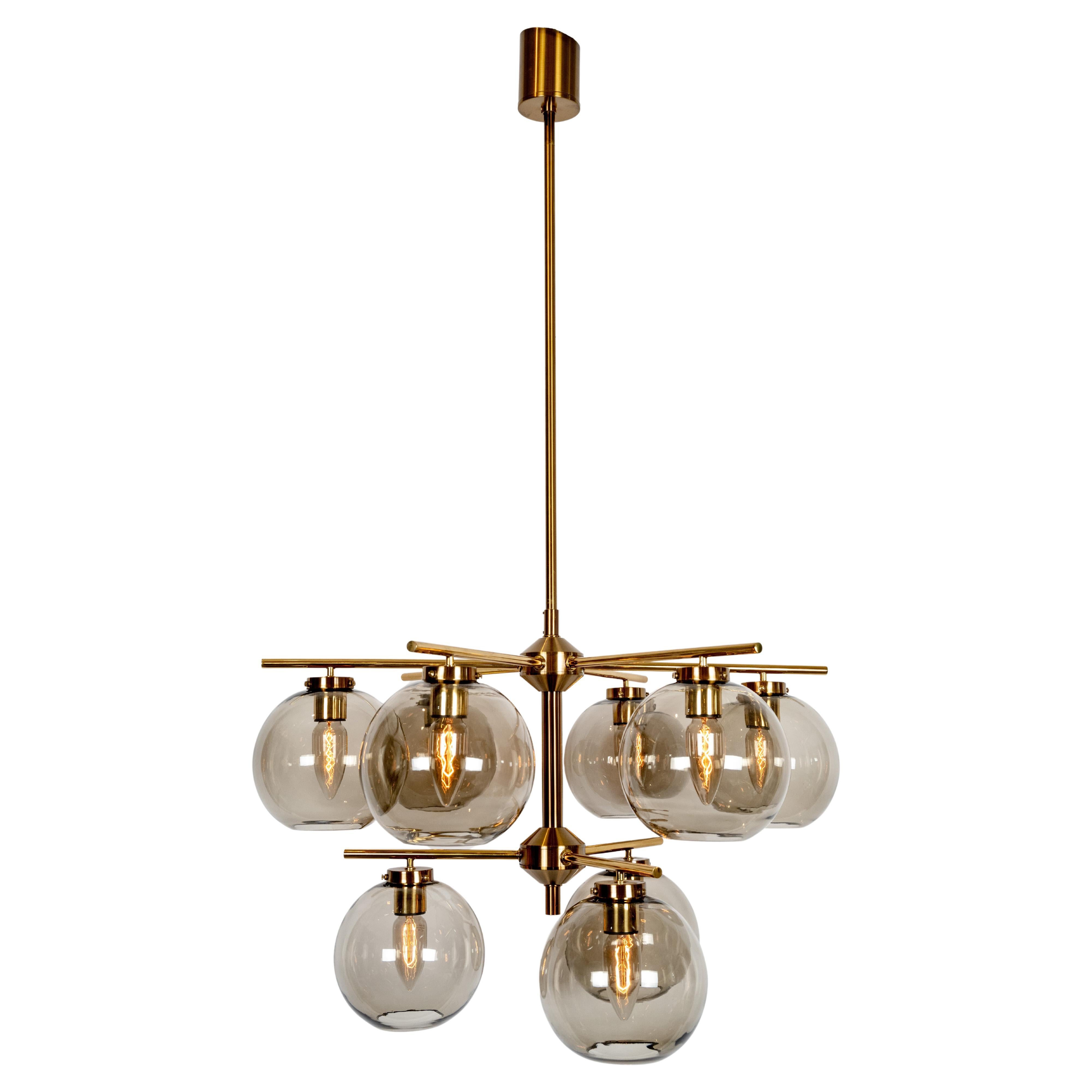 Holger Johansson Contemporary Nine-Light Ceiling Fixture For Sale