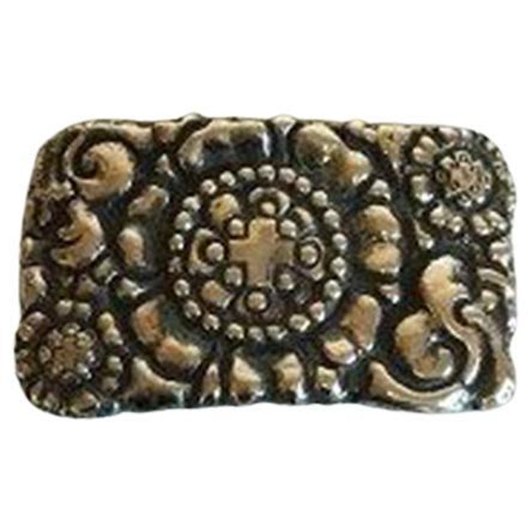 Boucle De Ceinture Vogt Elk Creek – Argent Sterling 2,75" – Thème Cowboy Western – 1980s