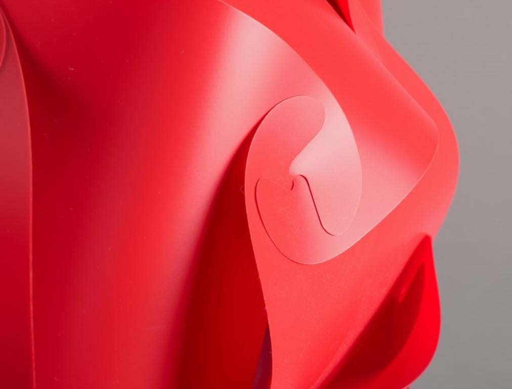 Danese Holger Strøm, Ciondolo IQlight. Lampada da soffitto in plastica rossa.  1970s in vendita