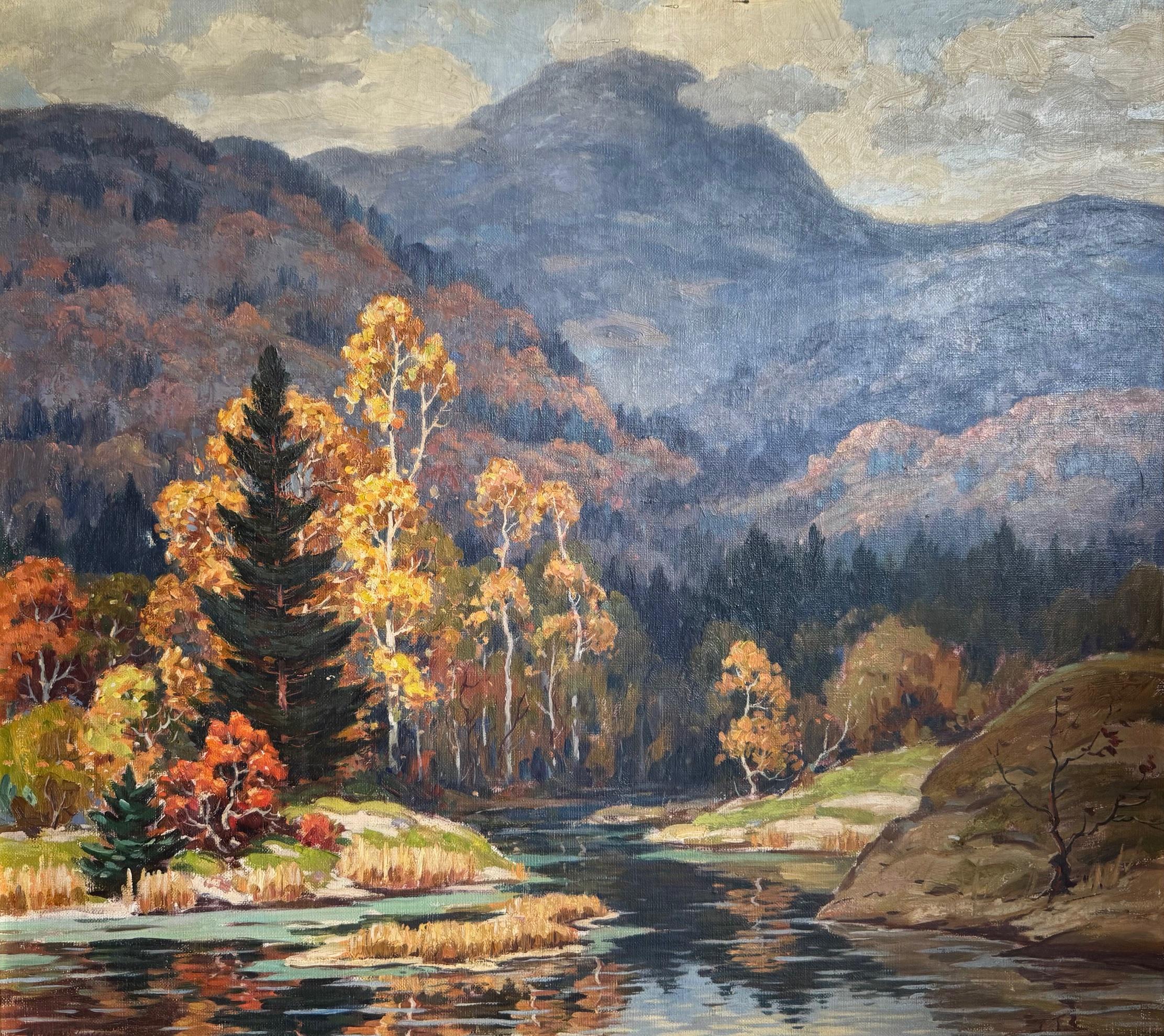 Landscape Painting di Holger Wenzel Jensen - Mt. Greylock - Holder Wenzel Jensen