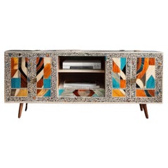 Console multicolore conçue par Artisanal