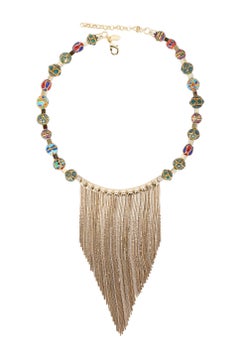 Holiday Collection Necklace with central fringes from IOSSELLIANI