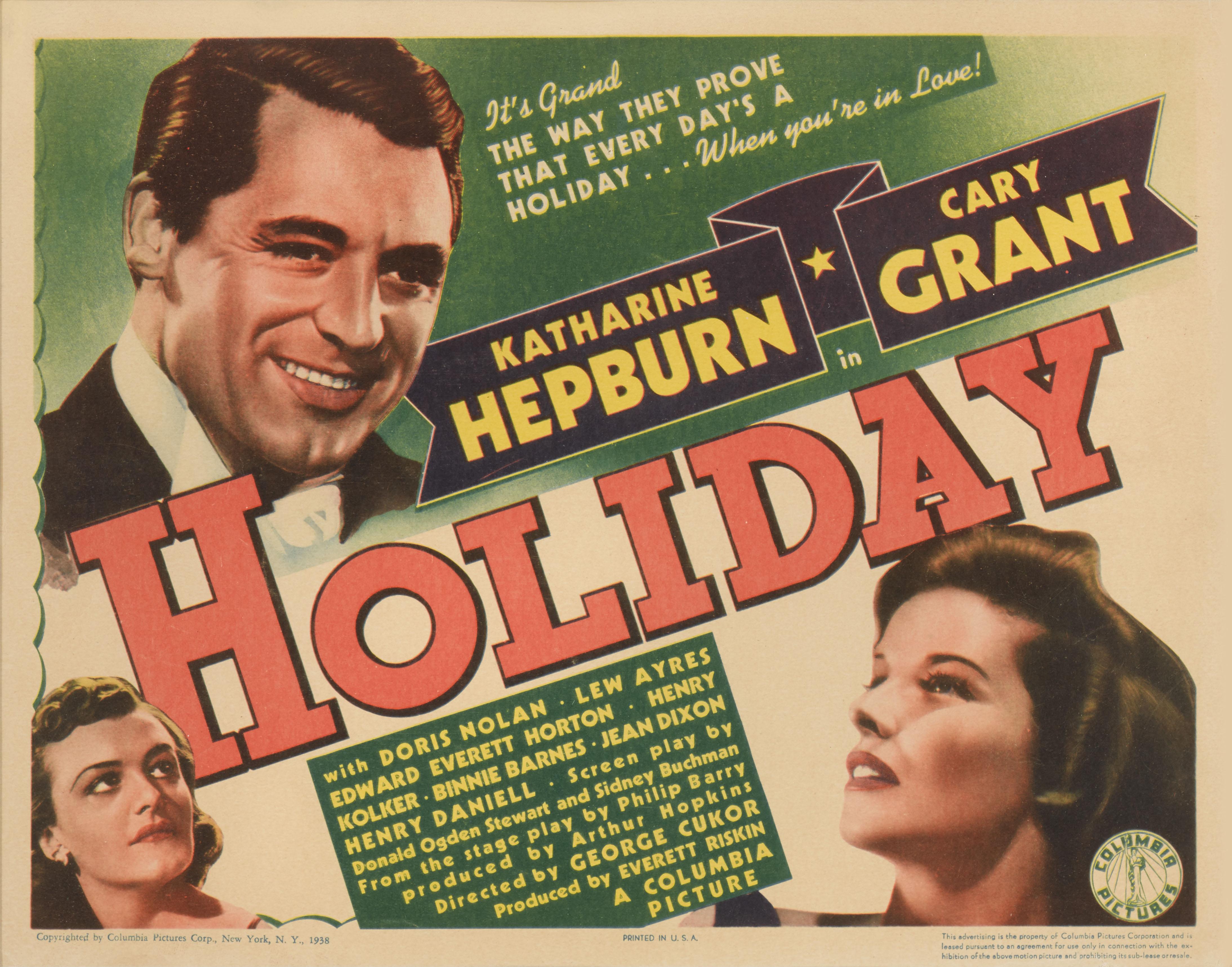 Original US Title card for the 1938 comedy romance starring Katherine Hepburn and Cary Grant. This film was directed by George Cukor.
This piece is in excellent condition, with the colours remaining very bright it is also conservation framed in an