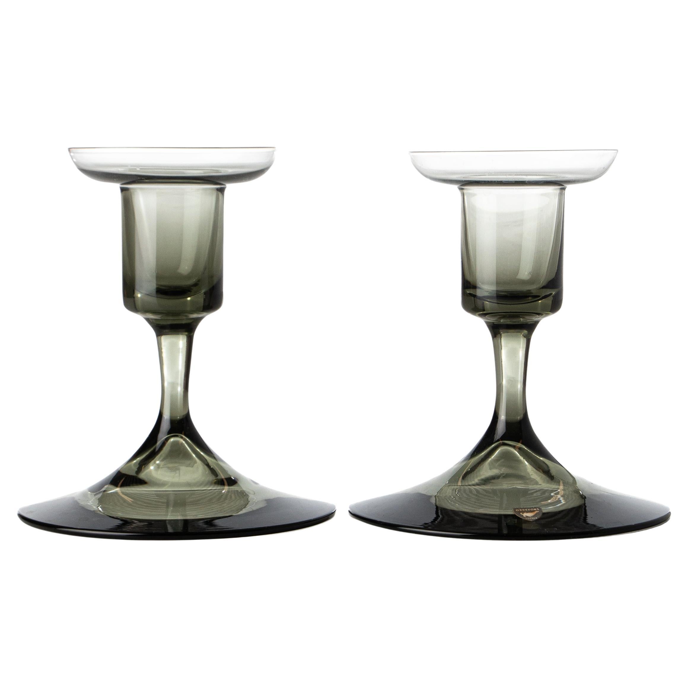 WEIHNACHTSGESCHENK - Art Deco Paar Kerzenständer Design Simon Gate Orrefors 1920s