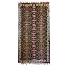 Bellissimo Rug 
Kilim turco antico degli anni 
40, tappeto tribale