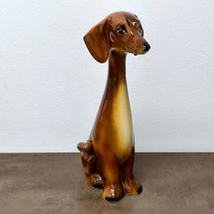HOLIDAY GIFT IDEA - Vintage Jema Holland Model 321 Long-Neck Dachshund Figurine