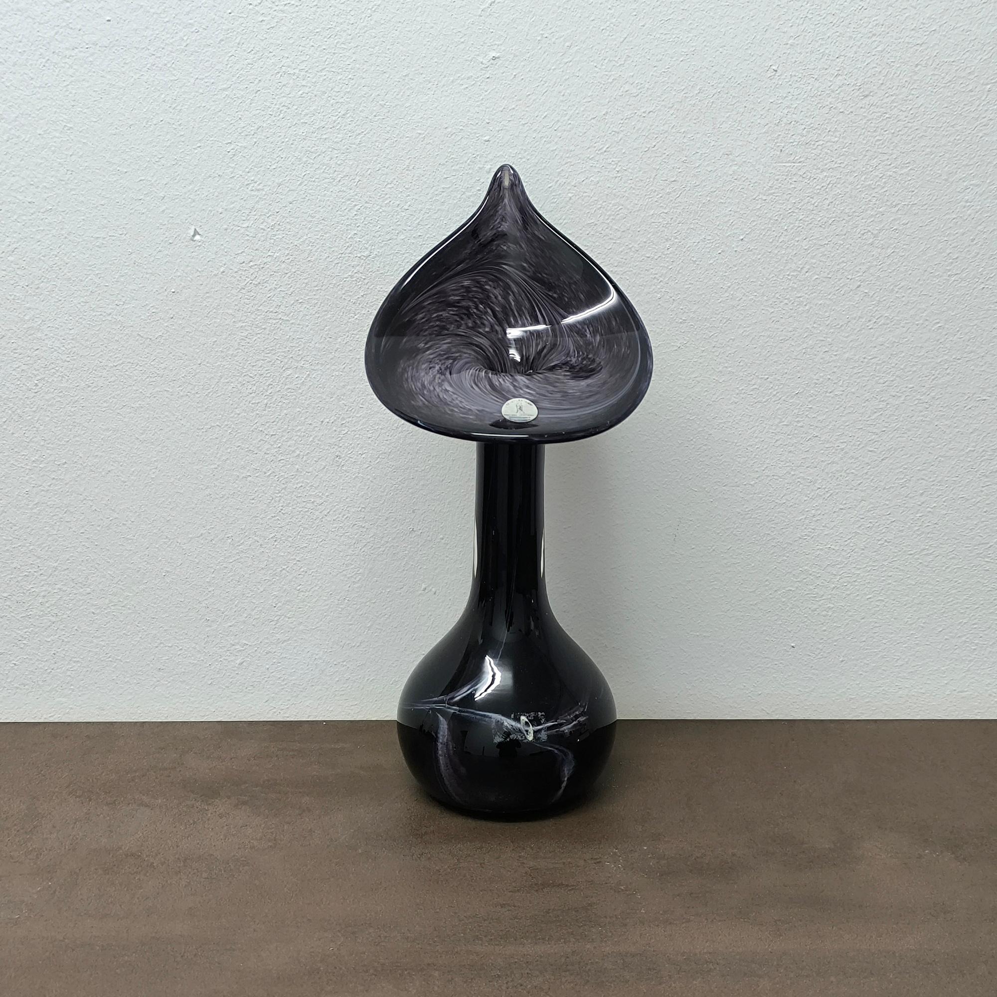 Art Nouveau REGALO DI VACANZA - Vaso in vetro soffiato a mano Jack in the Pulpit di Glasbläserhof in vendita