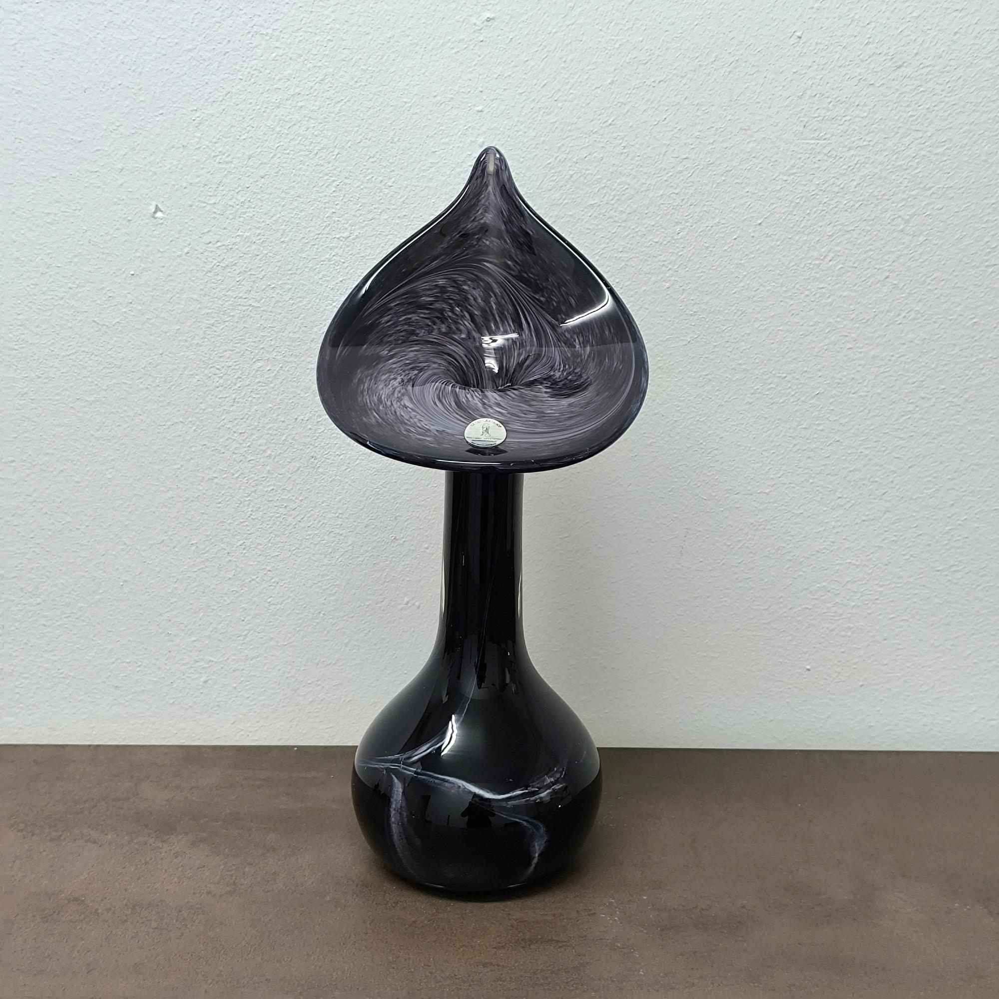 Vetro soffiato REGALO DI VACANZA - Vaso in vetro soffiato a mano Jack in the Pulpit di Glasbläserhof in vendita