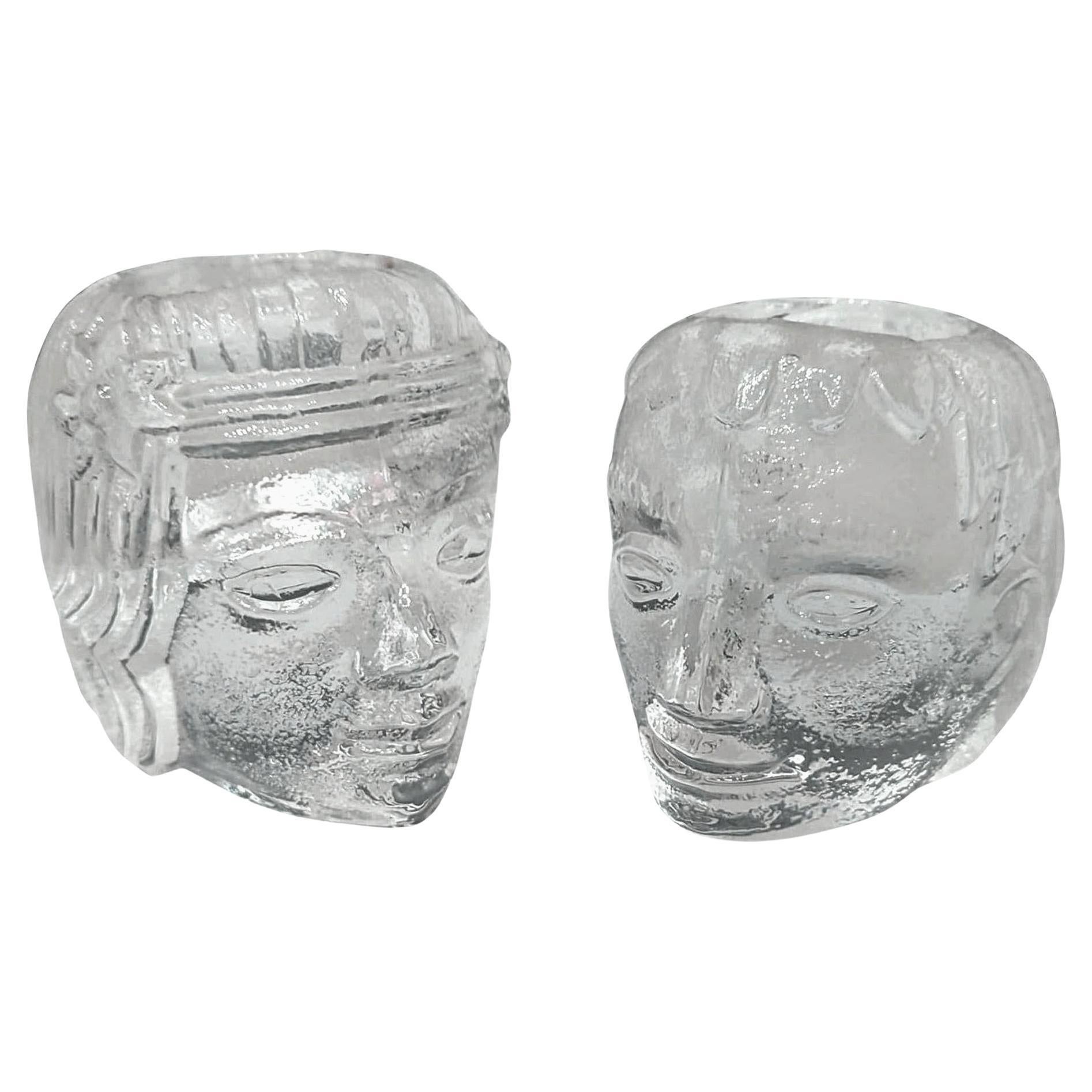 REGALO DI VACANZA - Coppia di portacandele di Bertil Vallien per Kosta Boda, anni 
60