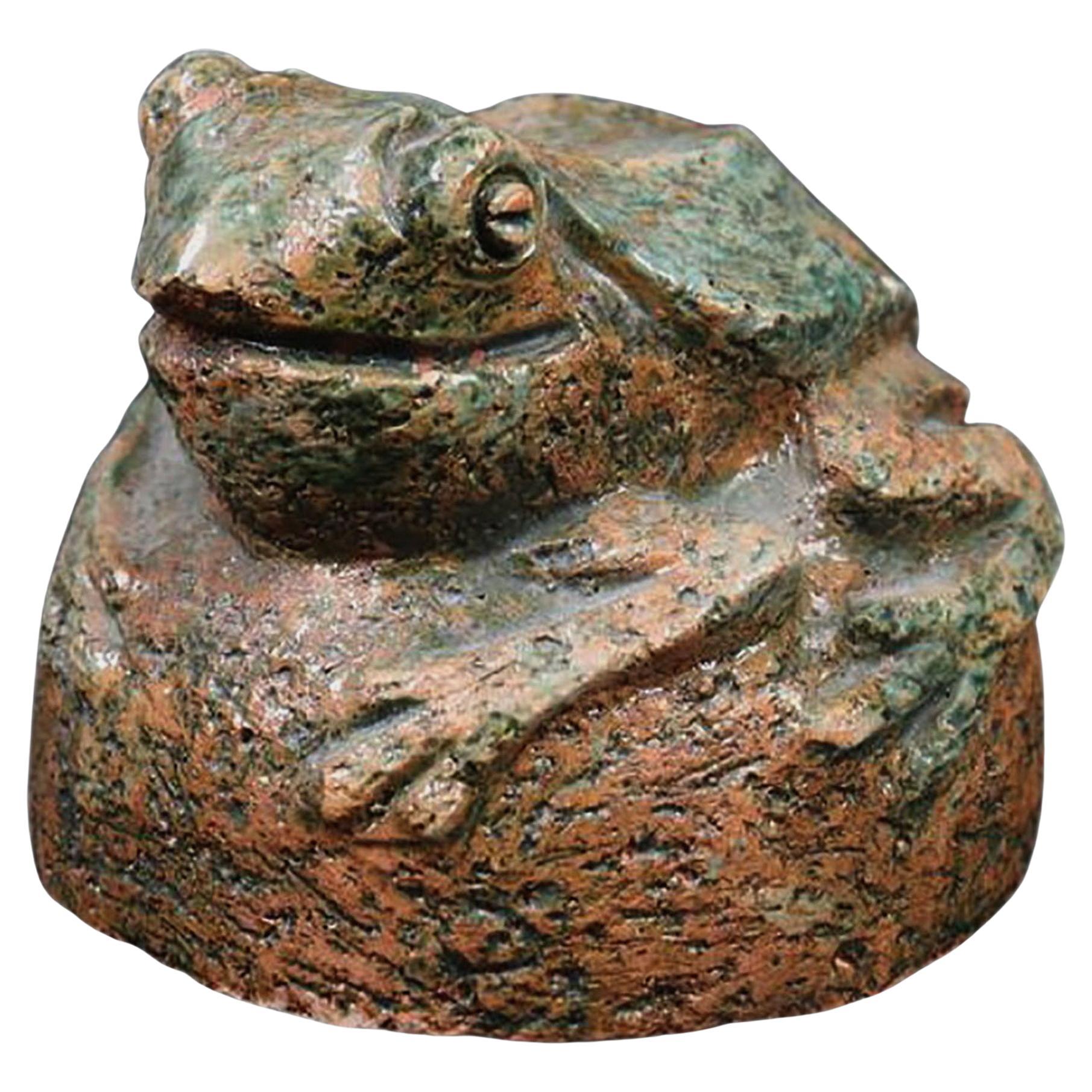 Vintage Lars Pagfeldt, figurales Steingut, „Frog“, limitierte Auflage von 100 Stück, 1970er Jahre