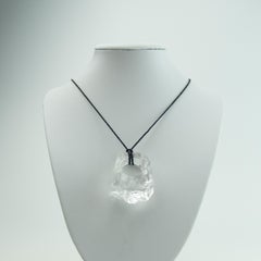 Cocktail Ring of Carved Brazilian Quartz Is Like Ice Sculpture for Your Finger