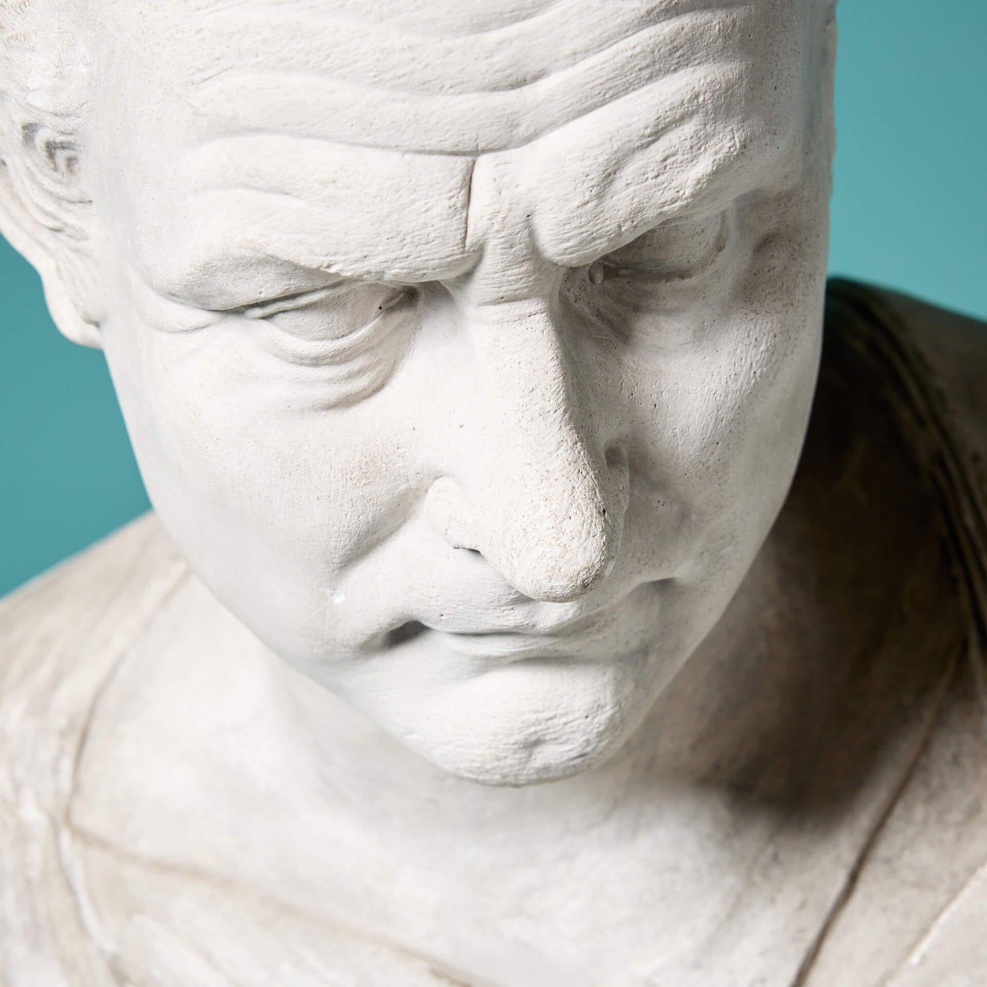 Neoclassical Holkham Hall Portrait Bust of Marcus Claudius Marcellus For Sale