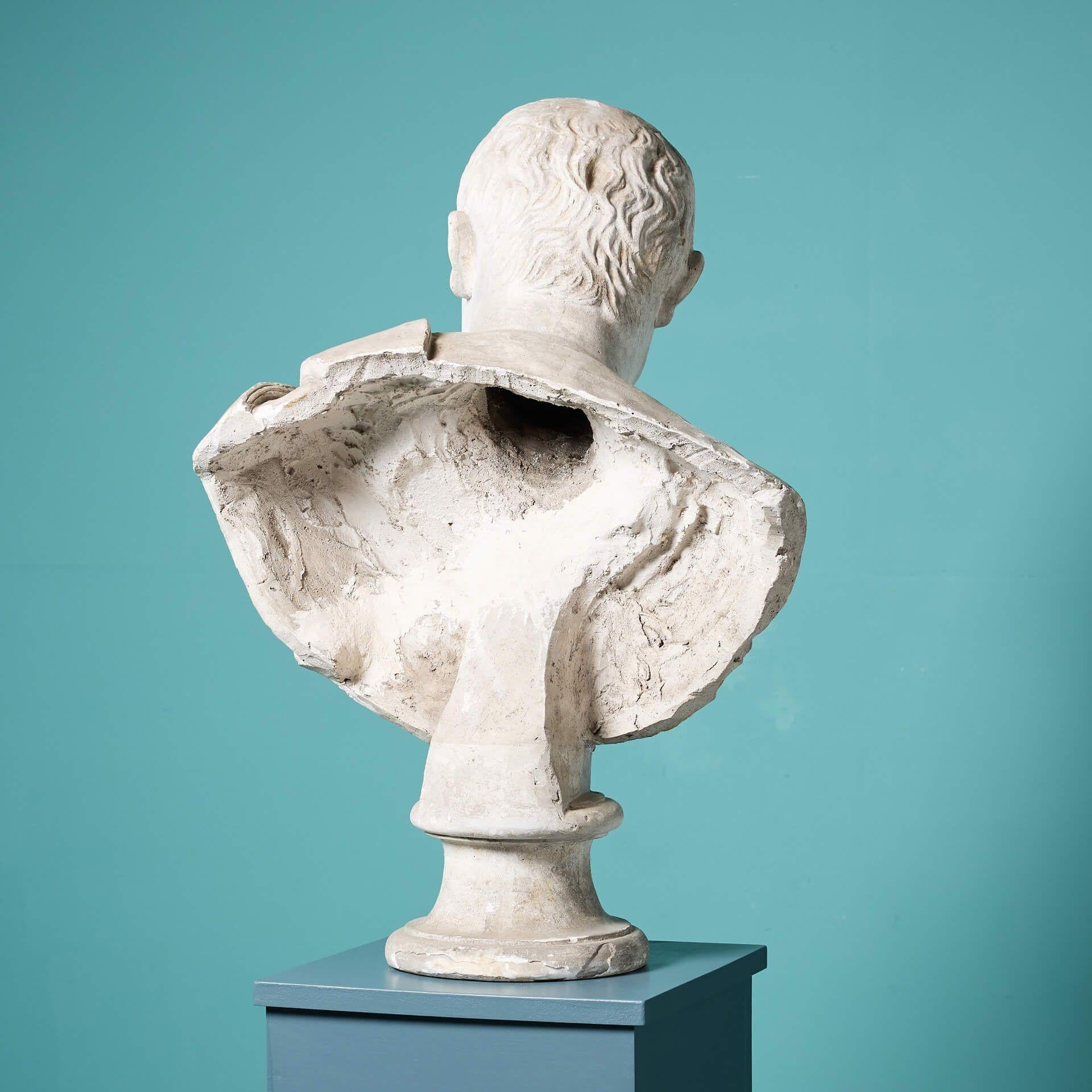 Holkham Hall Portrait Bust of Marcus Claudius Marcellus In Fair Condition For Sale In Wormelow, Herefordshire