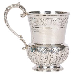 Holland Aldwinckle & Slater Arts & Crafts Silver Christening Mug, London, 1900 