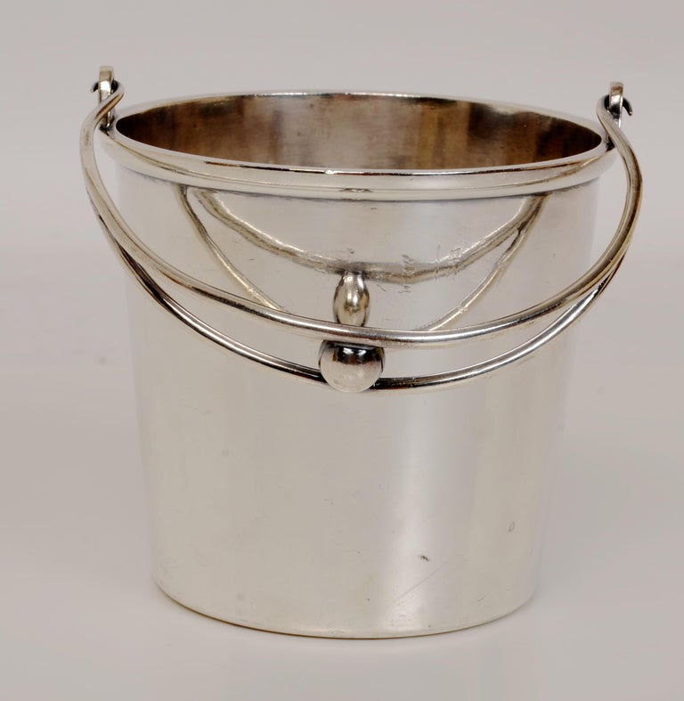 Holland-America Line Silver Plated Ice Bucket, by Van Zwanenburg For Sale  at 1stDibs
