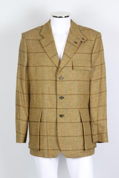 Holland And Holland Men's Wool Blend Tweed Blazer It 52 Uk/us Chest 42