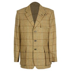 Holland And Holland Men's Wool Blend Tweed Blazer It 52 Uk/us Chest 42