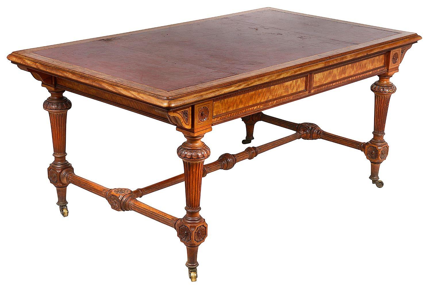 Library/table d'criture Holland and Son, 1880. en vente 4