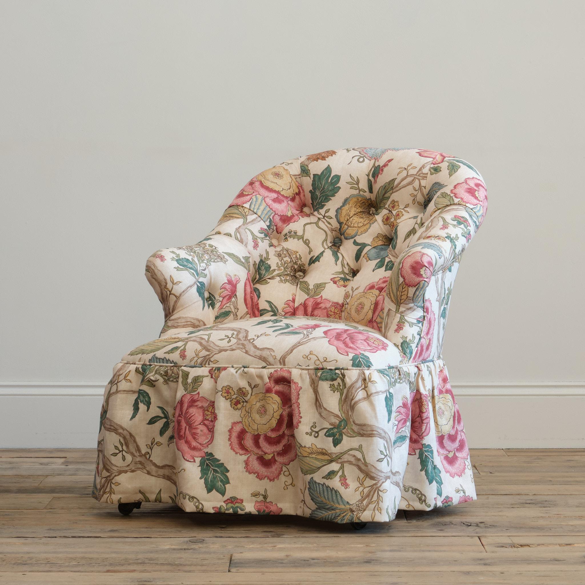 Sillón de bañera Holland & Sons en lino Colfax & Fowler en venta 3