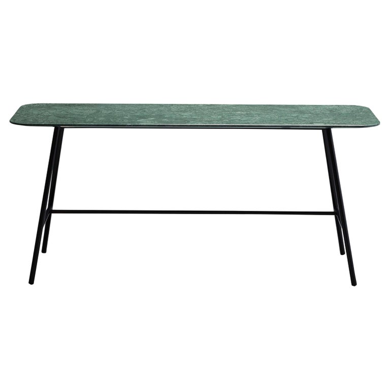 SP01 Holland Console in Green Verde Guatemala Marble, Made in Italy  For Sale