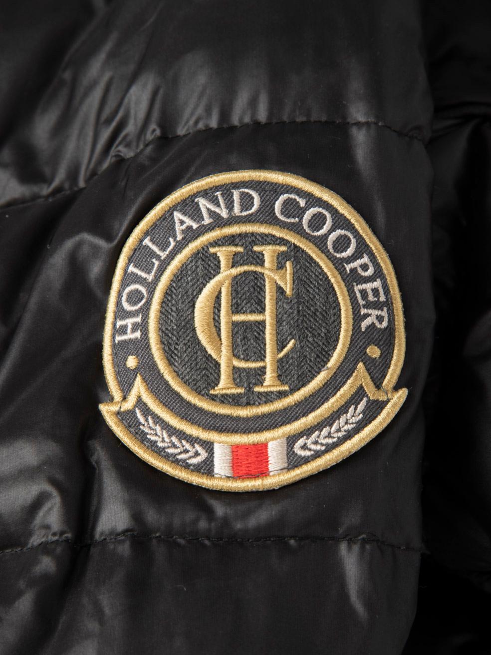 Holland Cooper Black Hooded Puffer Jacket Size XS For Sale 3