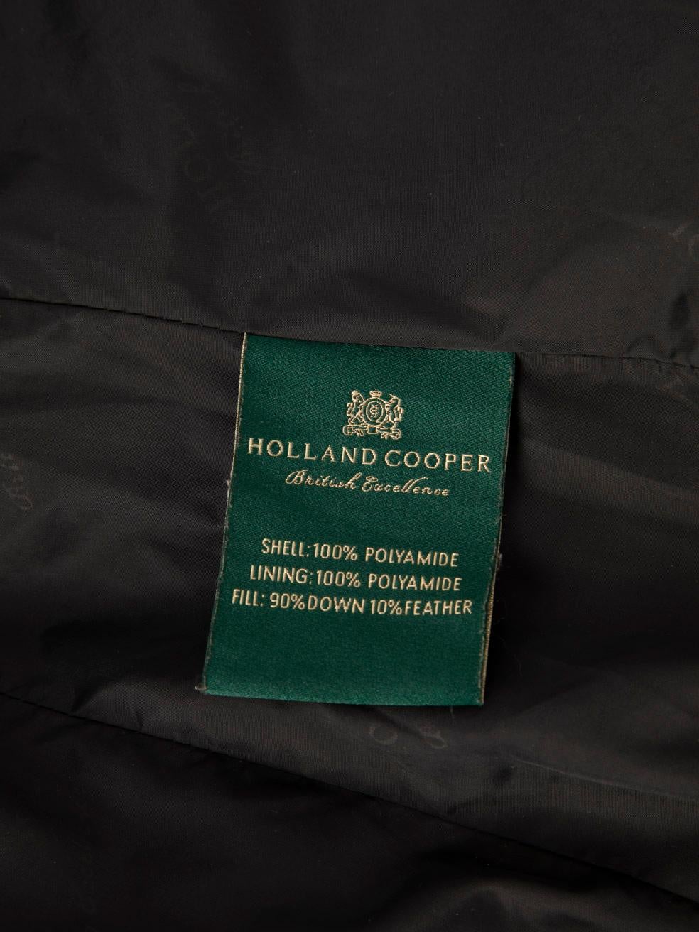 Holland Cooper Black Hooded Puffer Jacket Size XS For Sale 5