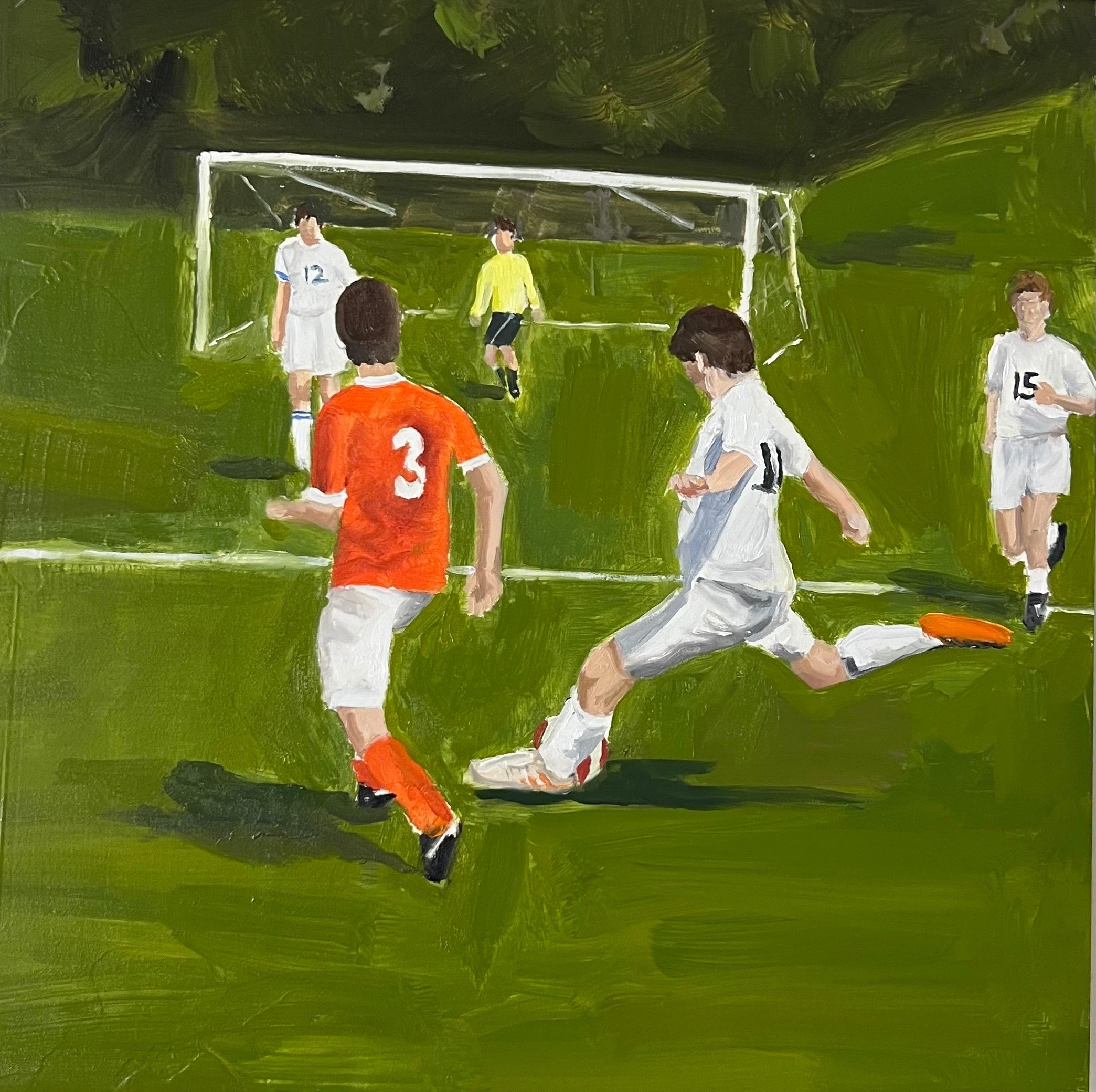 Football - Painting, Oil on mounted board