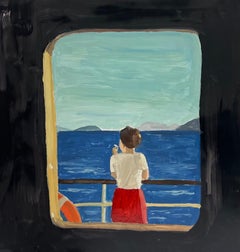 Répit - Peinture, huile sur carton