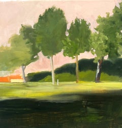 Ansicht - Gemälde, Öl auf Karton