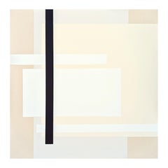 "My Ducks Are Definitely Not in a Row" Contemporary Neutral Toned Abstract