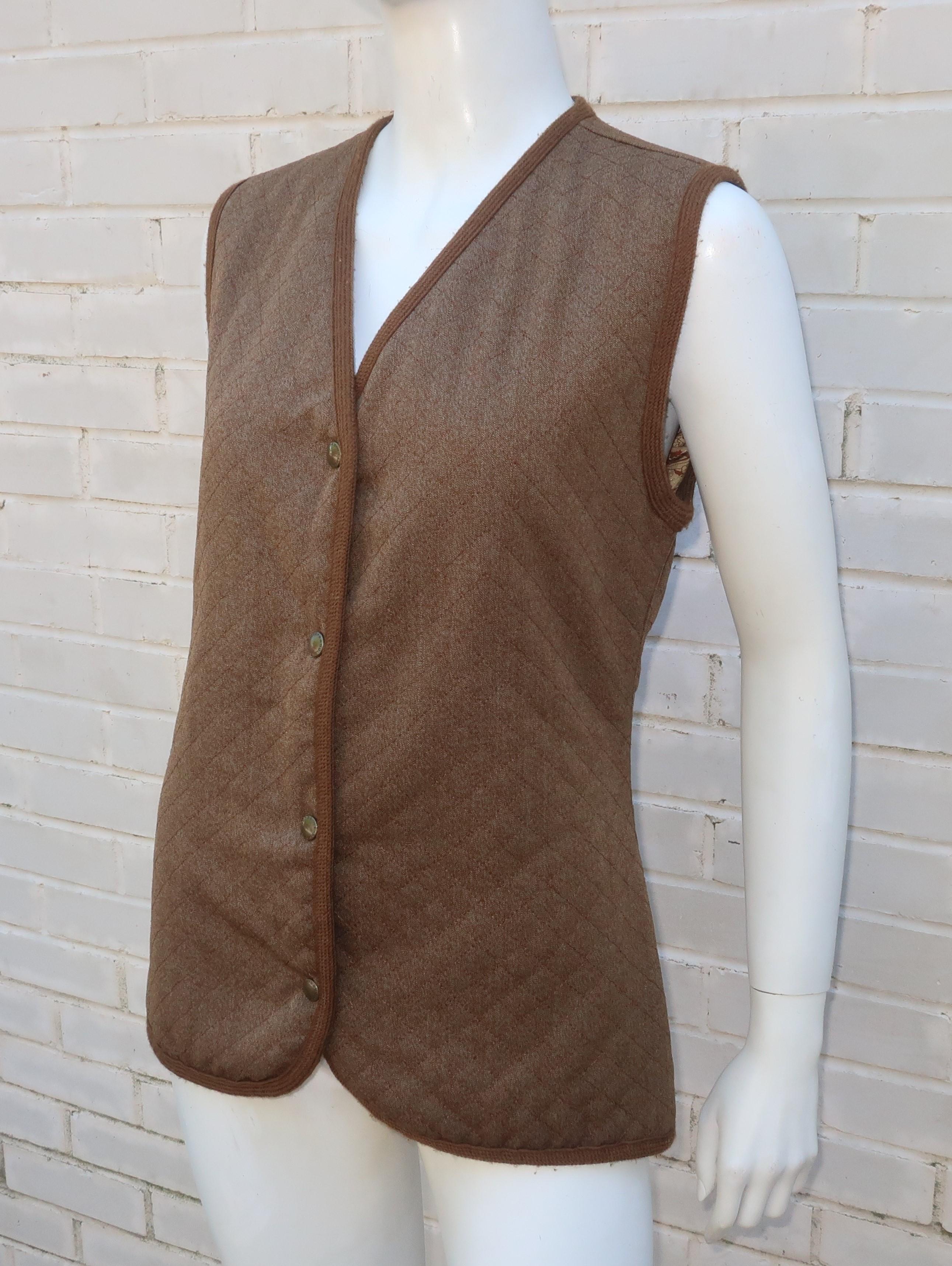 quilted wool vest