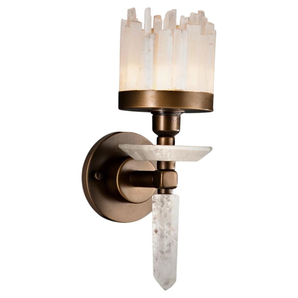 Quartz Wall Sconce by Aver  For Sale