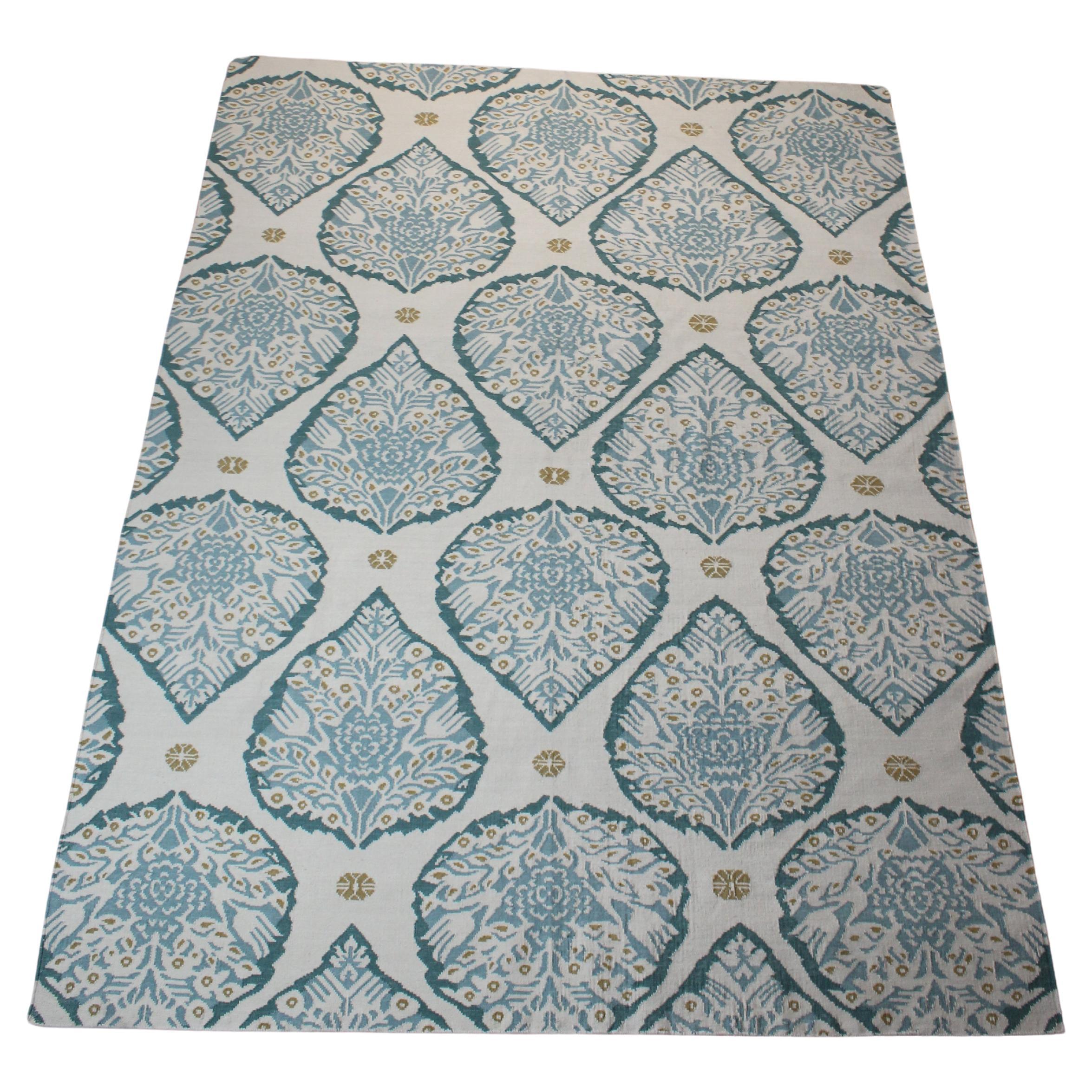 Tappeto Holland & Sherry Lotus "Aqua in vendita