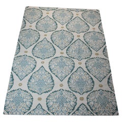 Holland & Sherry Lotus Rug "Aqua"