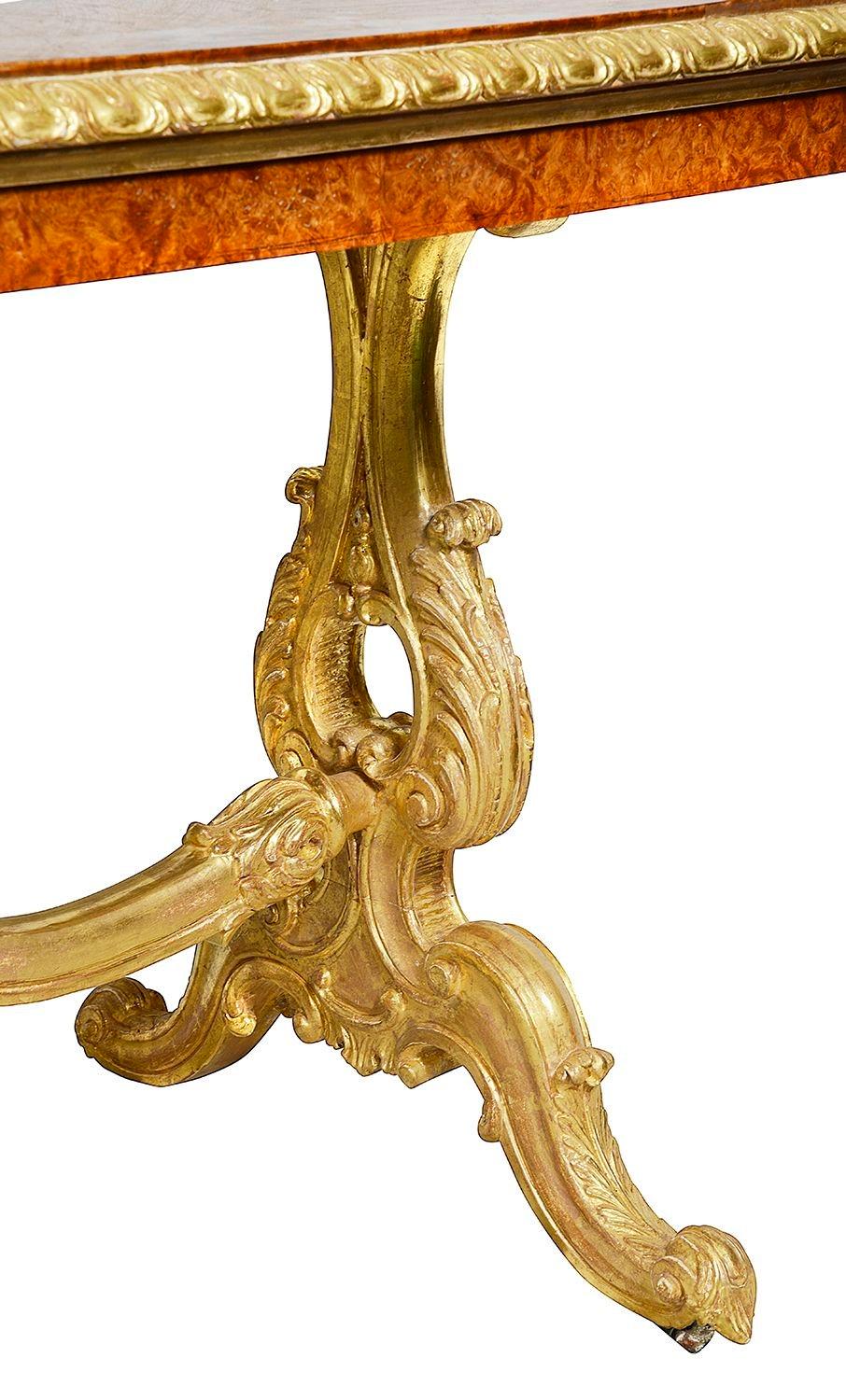 English Holland + Son Centre table, circa 1860 For Sale