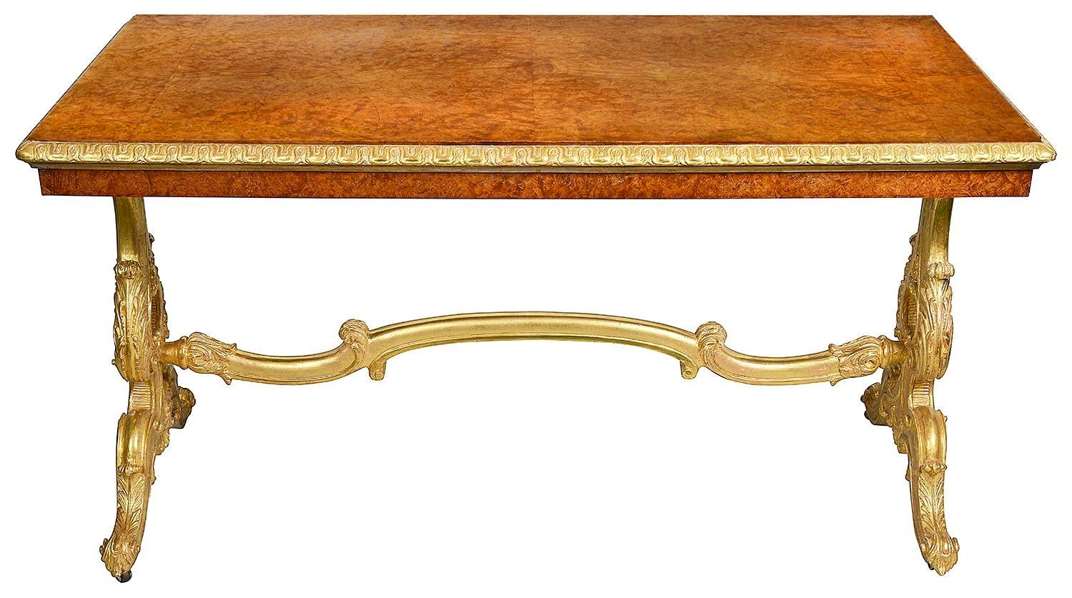 Veneer Holland + Son Centre table, circa 1860 For Sale