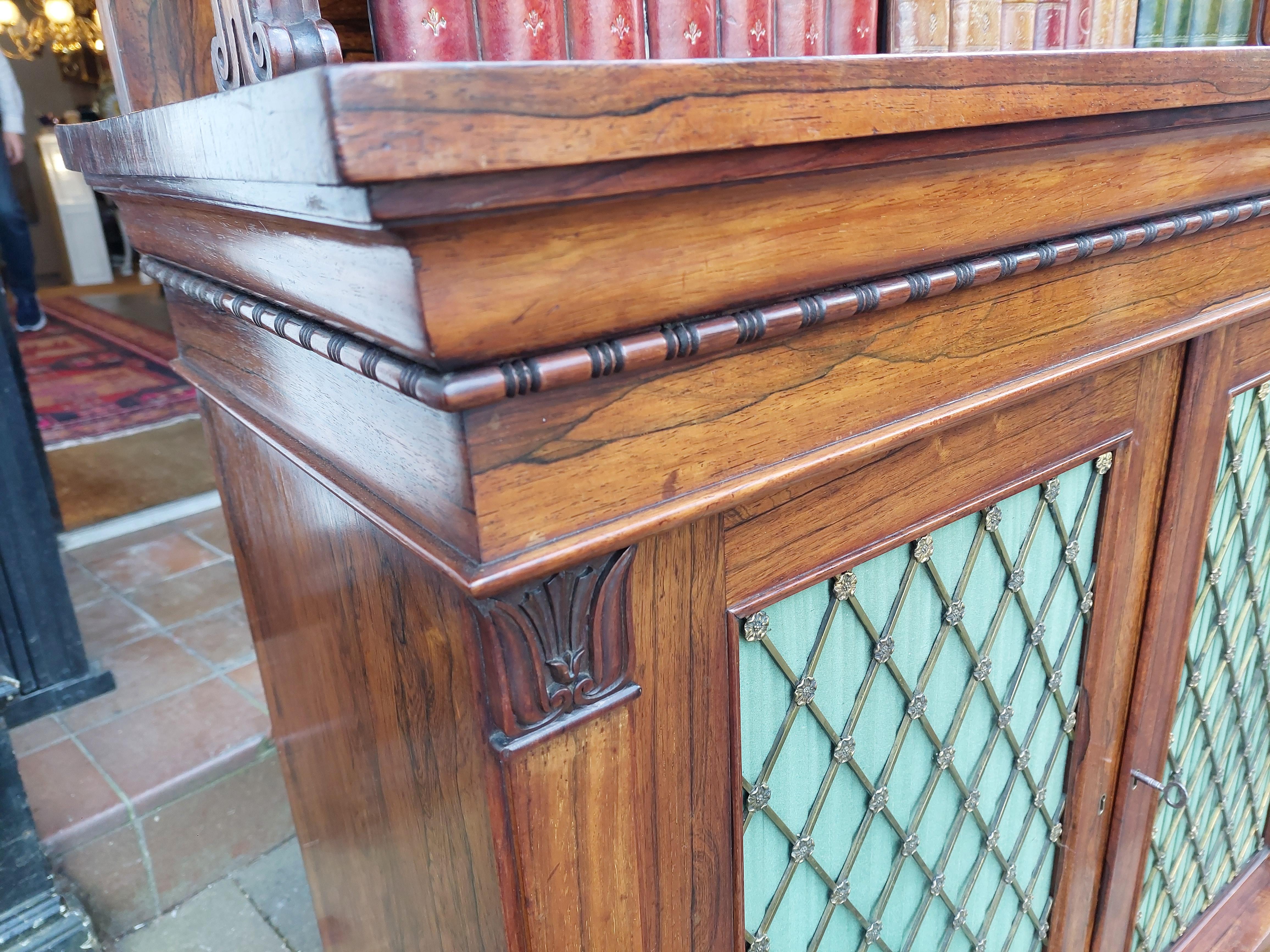 Holland & Son, Late Regency Rosewood Chiffoniere For Sale 3