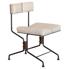 Holland Upholstered Leather Dining chair by Crump and Kwash
