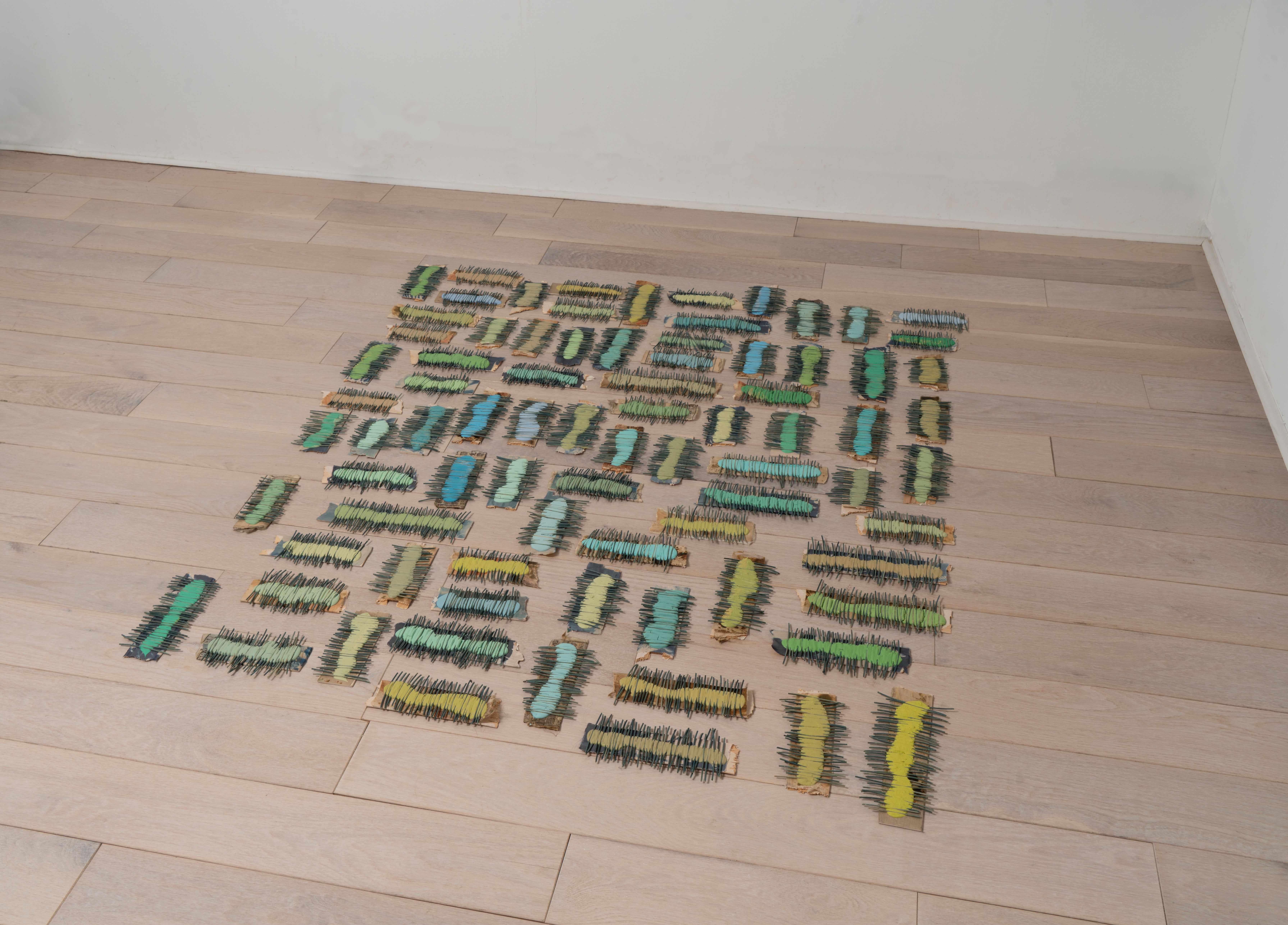 Broken Lines - Painting by Hollie Heller