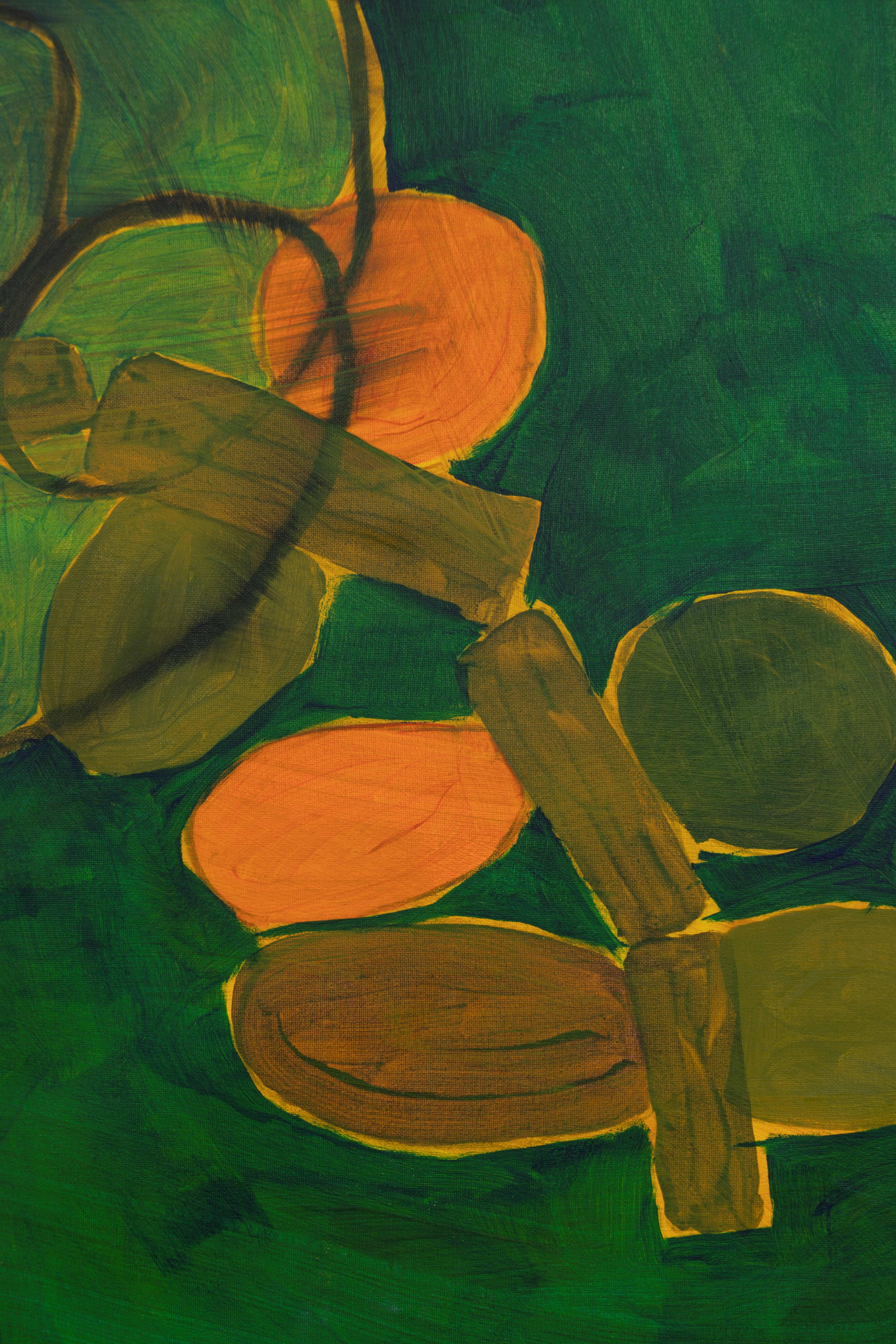 Kette 2 (Abstrakt), Painting, von Hollie Heller