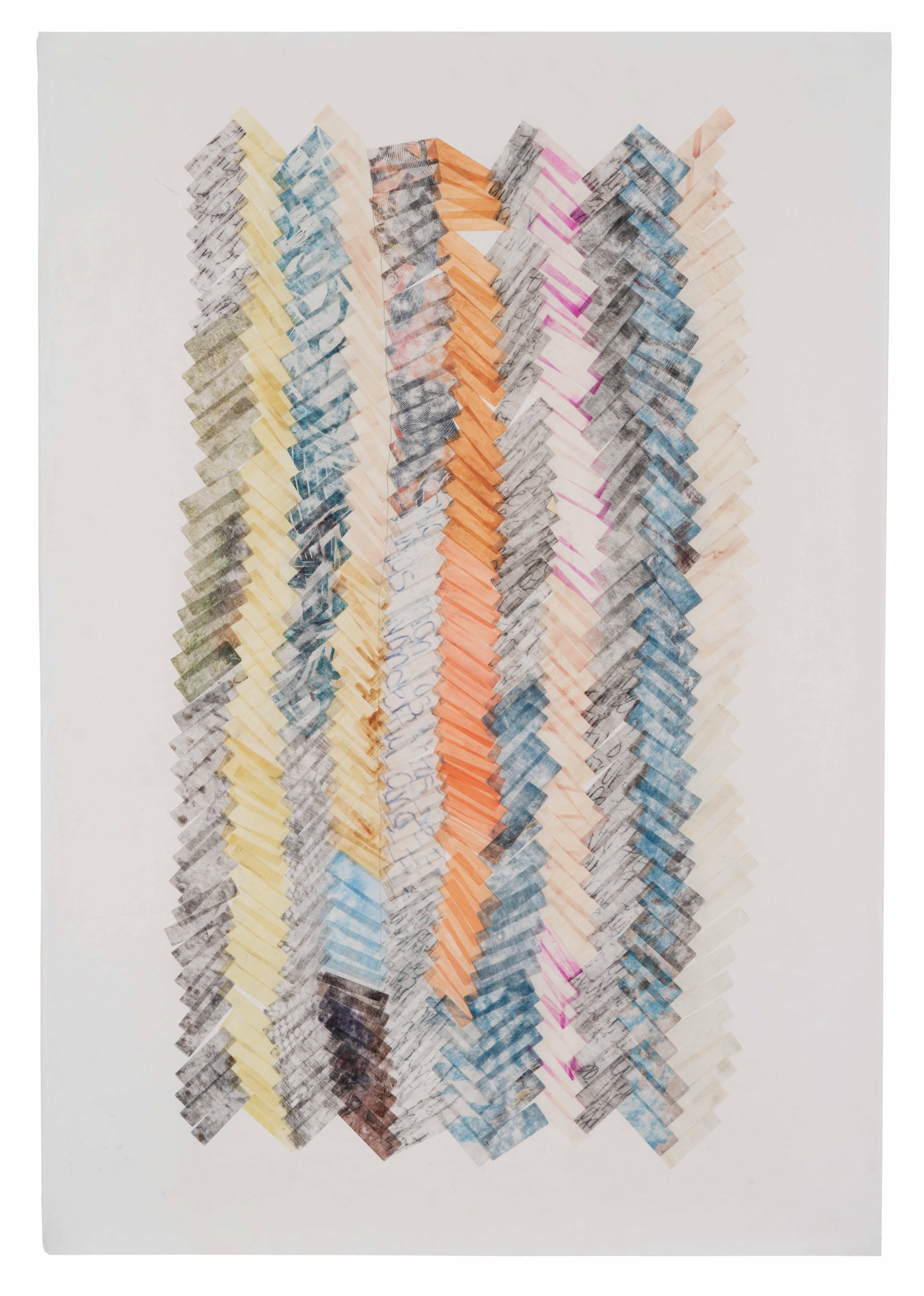 Herringbone II - Painting by Hollie Heller