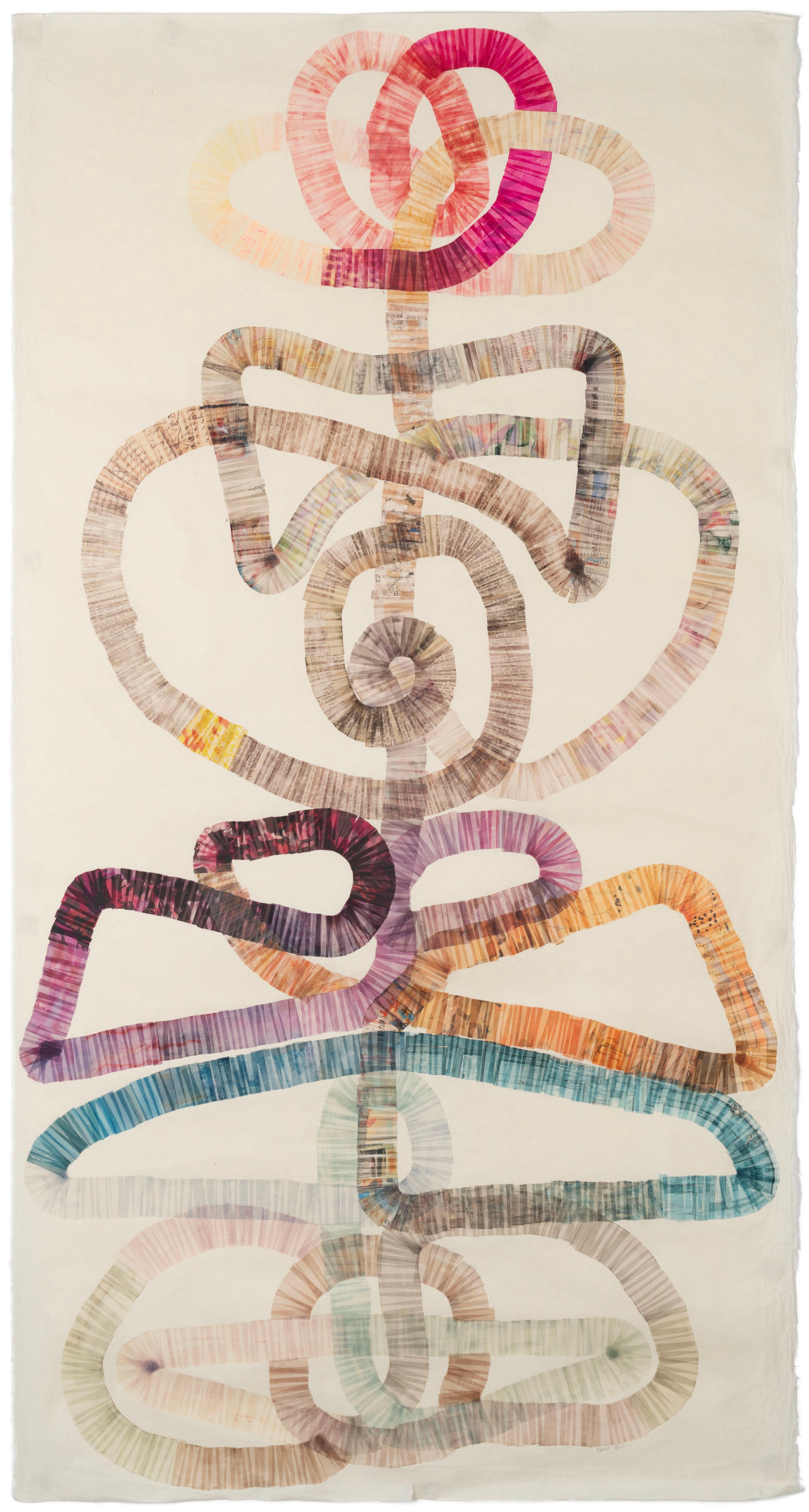 Hollie Heller Abstract Painting – Knoten 1